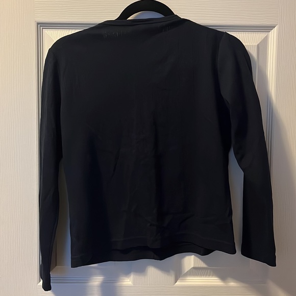 Women’s Light Sweater Cardigan Navy Blue Textured Buttoned Northern Traditions - Picture 3 of 5